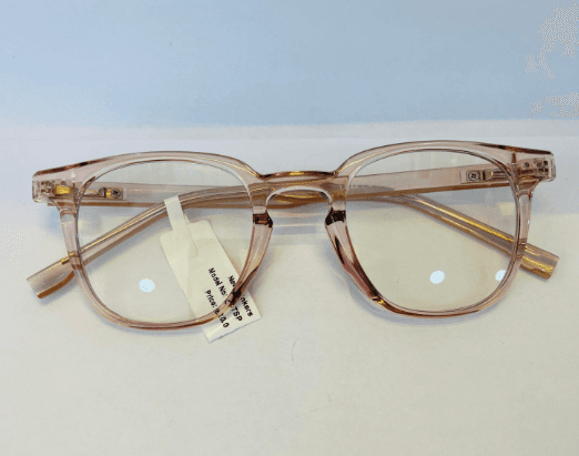 Clear Pink Anti-Blue Light Glasses