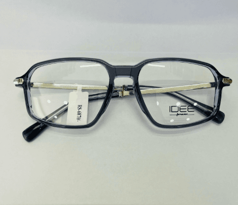 Crystal Blue Geometric Square Eyewear
